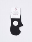 DS Socks Merino Blend Cushion Sole Liner, Black, 5-9 product photo View 02 S
