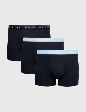 Tommy Hilfiger Recycled Cotton Trunk, 3-Pack, Navy & Blues product photo
