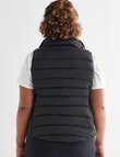 Superfit Curve Hooded Puffer Vest, Black product photo View 04 S