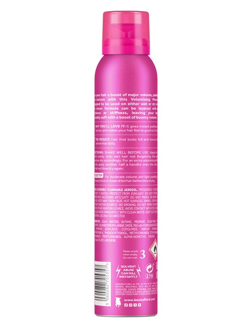 Lee Stafford Styling Double Blow Mousse, 200ml product photo View 02 L