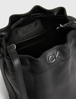 Calvin Klein Mini Re-Lock Drawstring Bag, Black product photo View 03 S