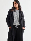 Zest Supersoft Rib Cardi, Black product photo View 03 S