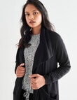 Zest Supersoft Rib Cardi, Black product photo View 04 S