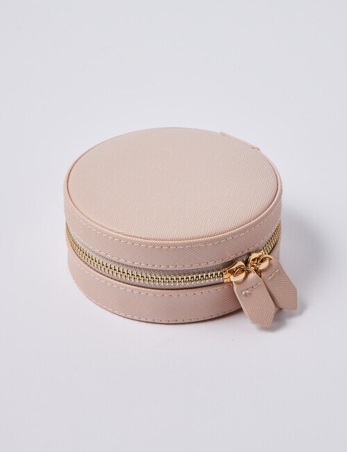 Whistle Round Jewellery Box, Blush Fashion Accessories