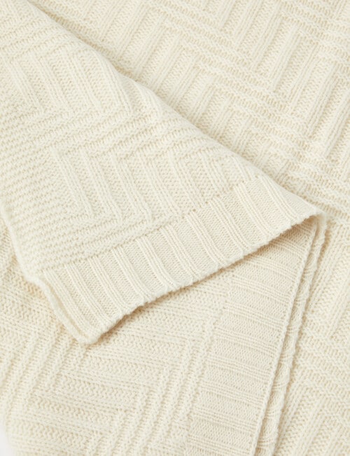 Milly & Milo Merino Bassinet Blanket, Cream product photo View 03 L