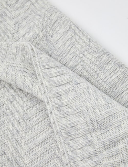 Milly & Milo Merino Cot Blanket, Light Grey product photo View 03 L