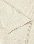 Milly & Milo Merino Cot Blanket, Cream product photo View 03 S