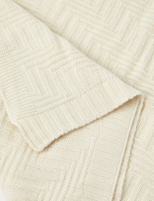 Milly & Milo Merino Cot Blanket, Cream product photo View 03 L
