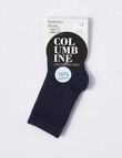 Columbine Merino Crew Sock, Navy product photo View 02 S