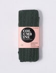 Columbine Merino Double Cable Tights, Dark Olive product photo View 02 S