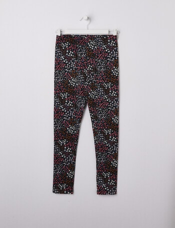 Switch Floral Full-Length Legging, Black product photo