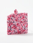 Xcesri Floral Reusable Bag With Pouch, Pink & White product photo View 02 S