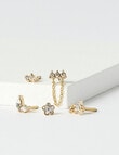 Whistle Accessories Crystal Flower, 5-Piece Singles Set, Imitation Gold product photo View 02 S