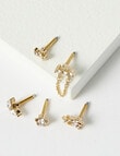 Whistle Accessories Crystal Flower, 5-Piece Singles Set, Imitation Gold product photo View 03 S
