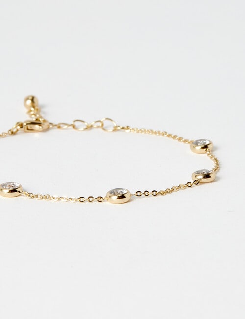 Whistle Accessories Crystal Satellite Bracelet, Imitation Gold product photo View 02 L