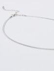 Whistle Accessories Snake Chain Necklace & Bracelet Set, Silver product photo View 04 S
