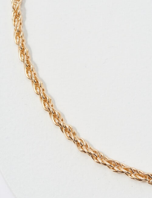 Whistle Accessories Twisted Rope Necklace, Imitation Gold product photo View 02 L