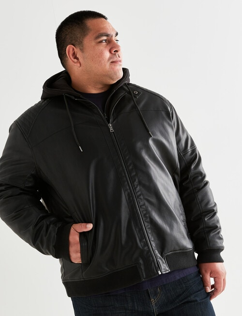 Tarnish King Size Hooded Jacket, Black product photo