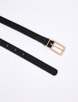 Boston + Bailey Slim Buckle Belt, Black product photo View 02 S