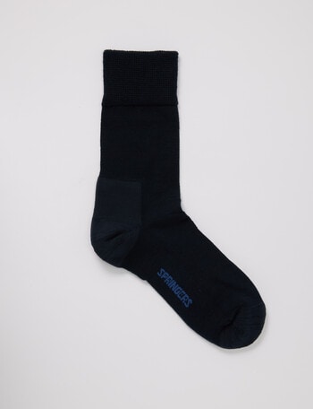DS Socks Springer Merino-Blend Health Sock, Navy product photo