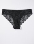 Lyric Marlene Lace Bikini Brief, Black product photo View 02 S