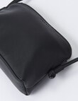 Carte Leather Half Moon Crossbody Bag, Black product photo View 05 S