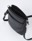 Carte Leather Front Pocket Crossbody Bag, Black product photo View 04 S
