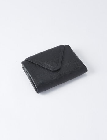 Carte Leather Envelope Medium Wallet, Black product photo