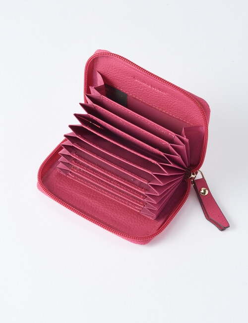 Carte Small Zip Wallet, Fuchsia product photo View 03 L