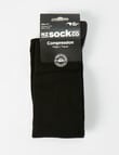 NZ Sock Co. Merino Compression Sock, Black product photo View 02 S