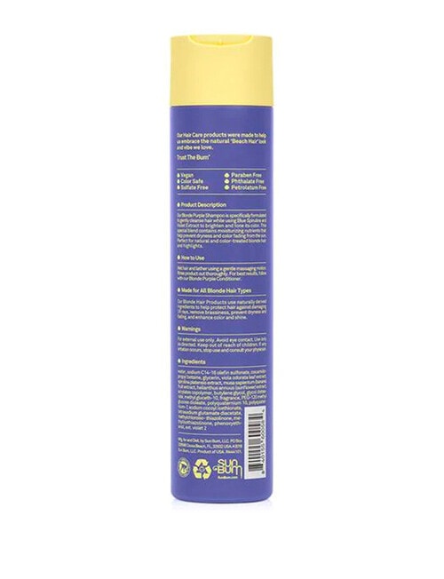 Sun Bum Blonde Purple Shampoo, 300ml product photo View 02 L