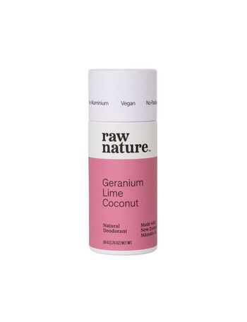 Raw Nature Geranium + Lime Natural Deodorant, 50g product photo
