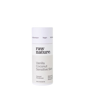 Raw Nature Vanilla + Sensitive Skin Natural Deodorant, 50g product photo