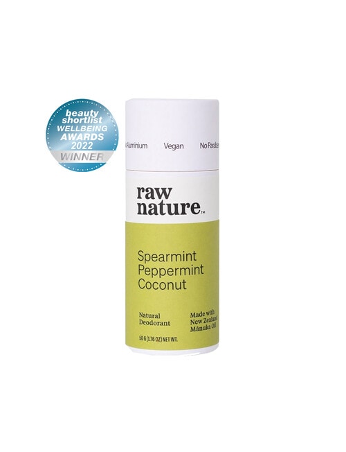 Raw Nature Spearmint + Peppermint Natural Deodorant, 50g product photo View 02 L