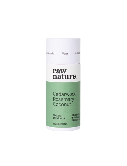 Raw Nature Cedarwood + Rosemary Natural Deodorant, 50g product photo