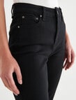 Jigsaw Element Long Length Jean, Black product photo View 04 S