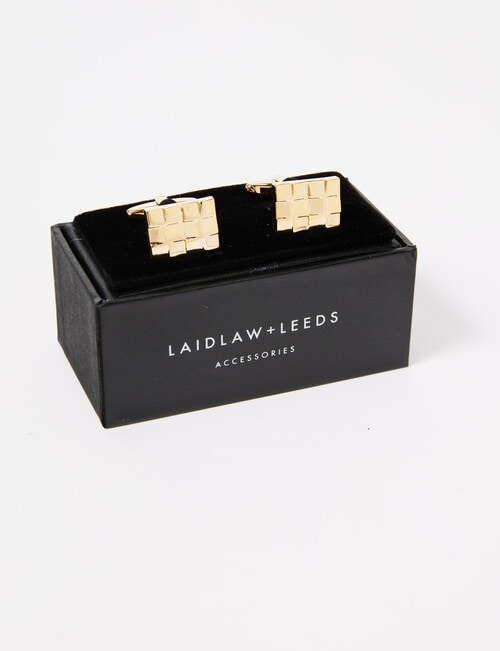Laidlaw + Leeds Rectangle Cufflinks product photo View 03 L
