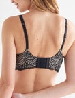 Lyric Post-Surgery Wirefree Contour Bra, Lace, Black & Nude product photo View 02 S