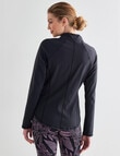 Superfit Zip Front Top, Black product photo View 02 S