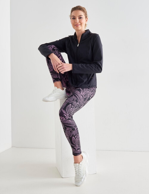 Superfit Zip Front Top, Black product photo View 03 L