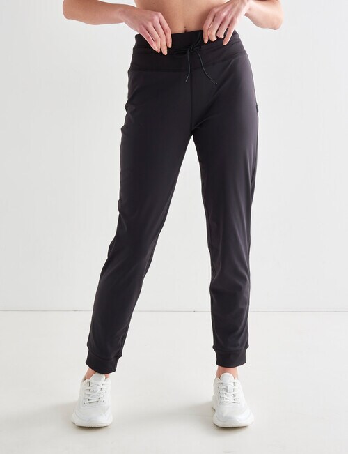 Superfit Rib Waistband Knit Jogger, Black product photo