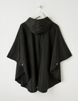 Xcesri Poncho in Pouch, Black product photo View 02 S