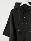 Xcesri Poncho in Pouch, Black product photo View 03 S