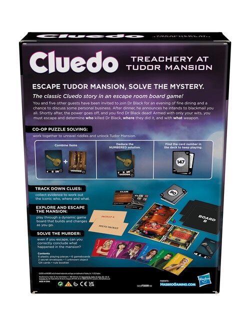 Hasbro Games Game Cluedo Treachery at Tudor Mansion product photo View 03 L