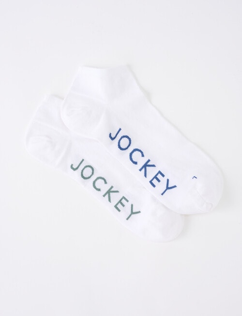 Jockey Performance Trainer Socks, 2-Pack, White product photo