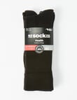 NZ Sock Co. Cotton Health Sock, 2-Pack, Black product photo View 02 S