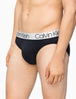 Calvin Klein Engineered Micro Hip Brief, 3-Pack, Black product photo View 03 S