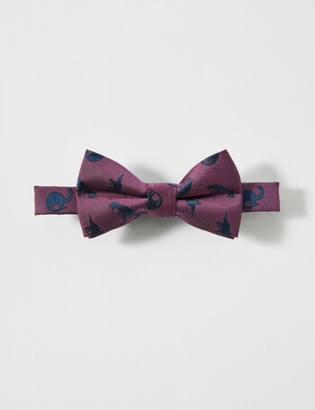 Mac & Ellie Dino Bow Tie, Burgundy product photo
