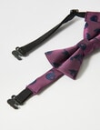 Mac & Ellie Dino Bow Tie, Burgundy product photo View 02 S