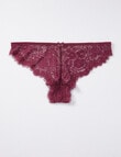 Lyric Cheeky Lace Brief, Cranberry product photo View 02 S